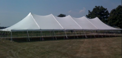 40x120 White Pole Tent