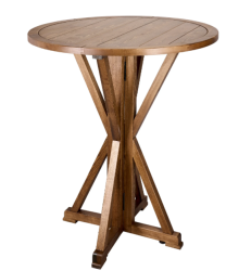 36 (3 Foot) Chestnut Round Farm Cocktail Table