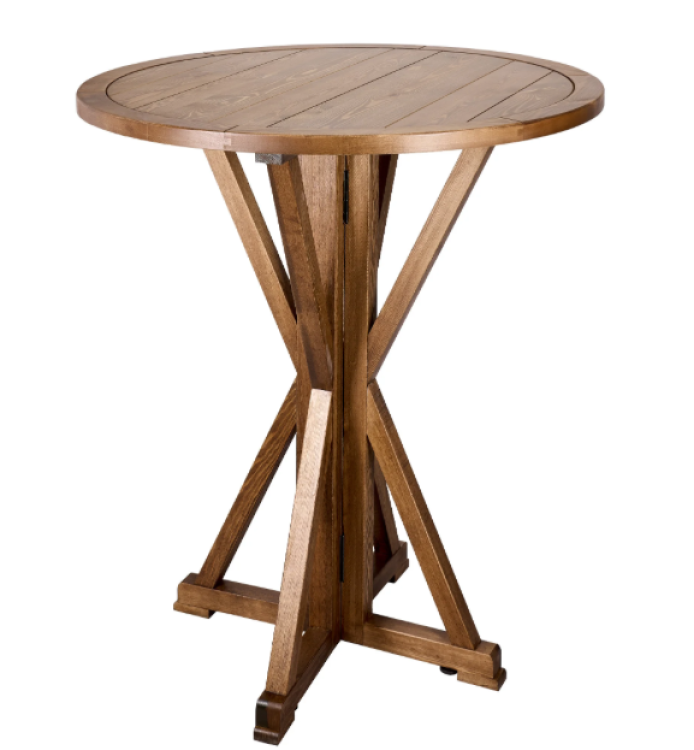 36 (3 Foot) Chestnut Round Farm Cocktail Table