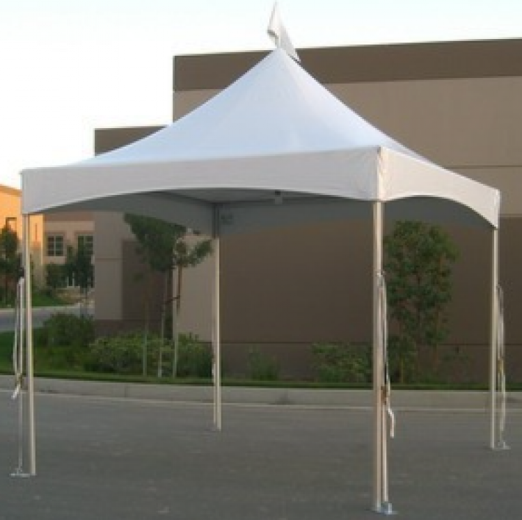 10x10 White Top High Peak Frame Tent