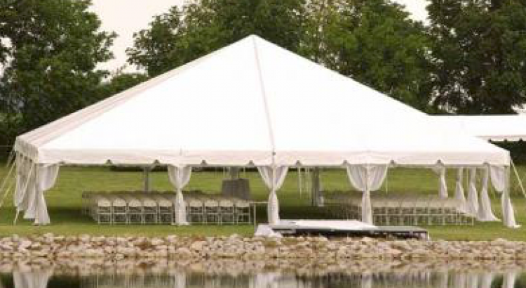 40'x40' White Frame Tent